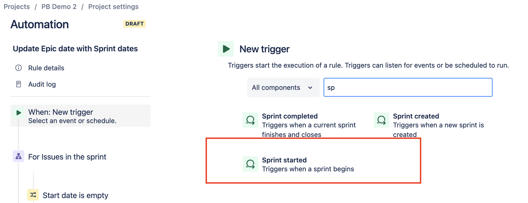 Using Jira Sprint dates in Productboard with Jira Automation 