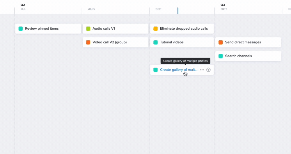 Create a feature launch roadmap – Productboard Support