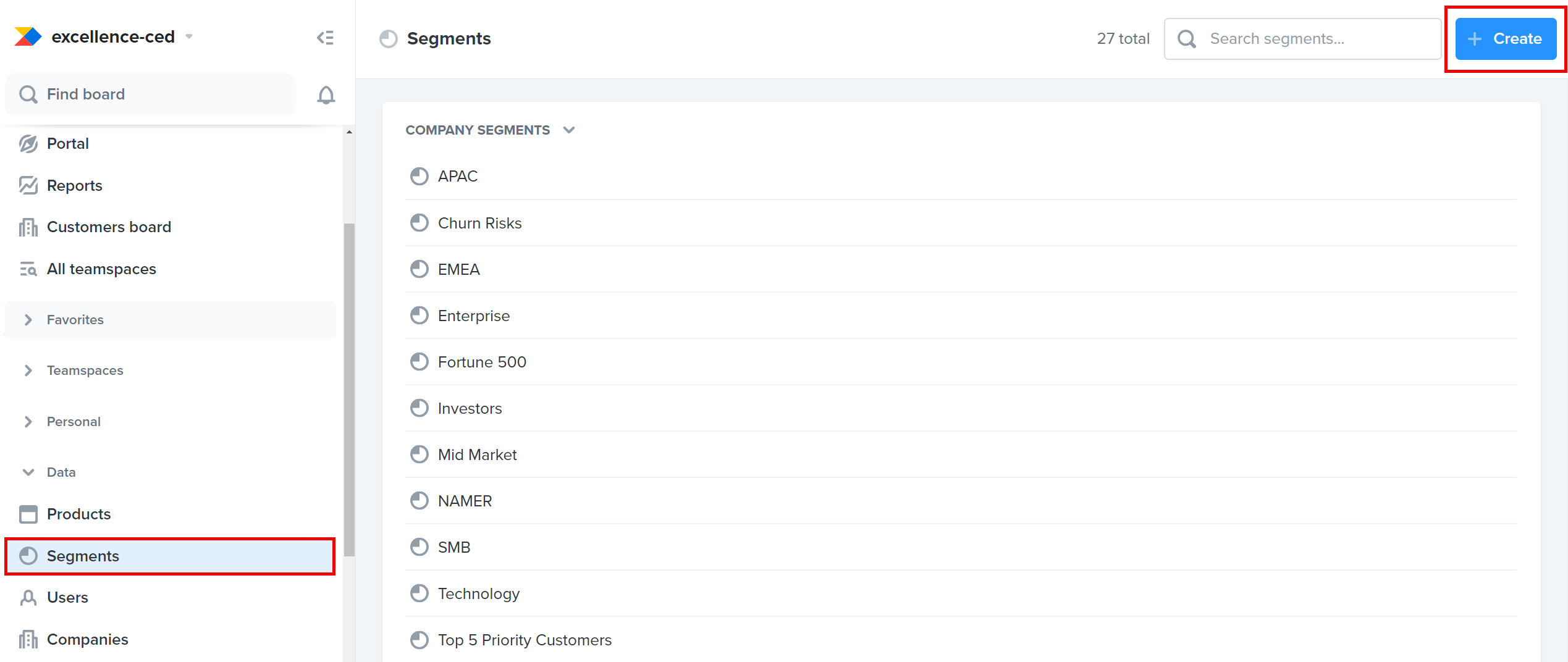 Work with customer segments – Productboard Support