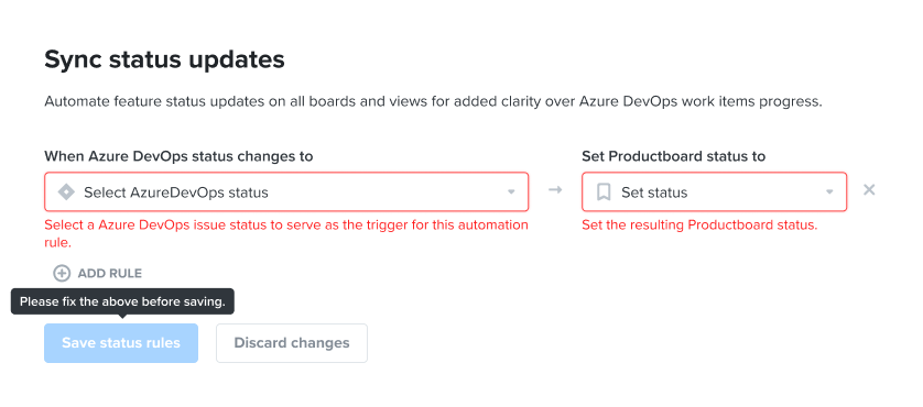 Integrate with Azure DevOps – Productboard Support